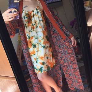 Lucky brand, raggae tie dye mini dress